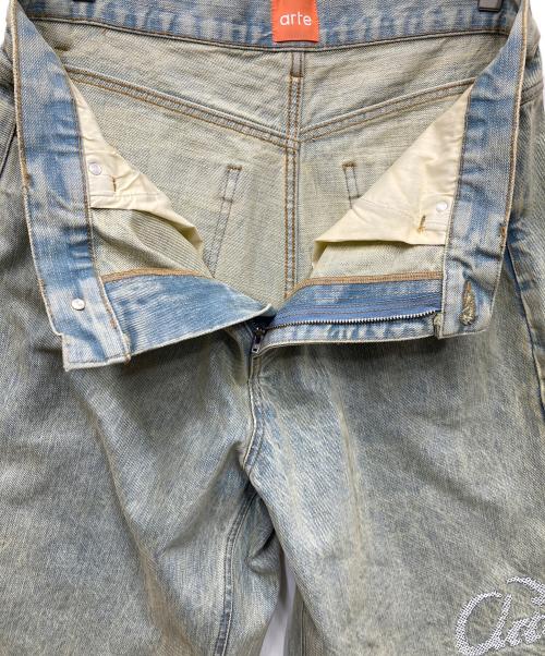 arte Antwerp（アルテアントワープ）arte antwerp (アルテアントワープ) フェード加工デニムハーフパンツ ブルー サイズ:34の古着・服飾アイテム