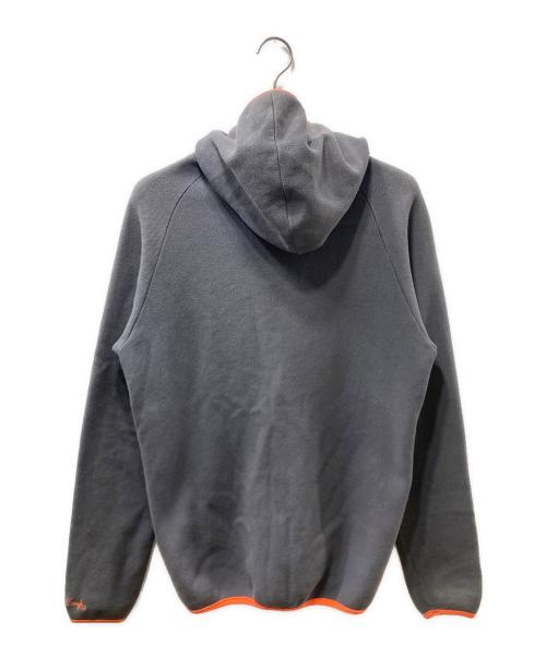 UNDERCOVER（アンダーカバー）UNDERCOVER (アンダーカバー) GOODENOUGH (グッドイナフ) コラボ line hoodie ジップパーカー グレー×オレンジ サイズ:FREEの古着・服飾アイテム