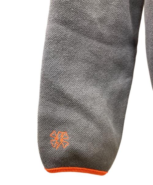 UNDERCOVER（アンダーカバー）UNDERCOVER (アンダーカバー) GOODENOUGH (グッドイナフ) コラボ line hoodie ジップパーカー グレー×オレンジ サイズ:FREEの古着・服飾アイテム