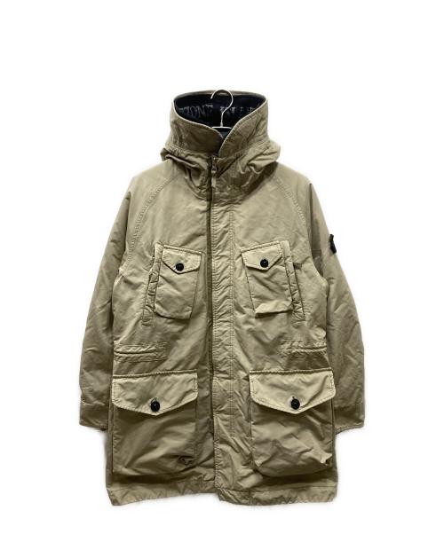 STONE ISLAND（ストーンアイランド）STONE ISLAND (ストーンアイランド) David TC Long Parka ダウンコート ベージュ サイズ:Sの古着・服飾アイテム