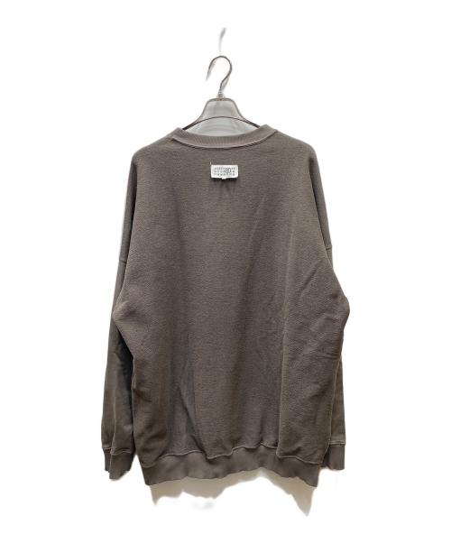 MM6 Maison Margiela（エムエムシックスメゾンマルジェラ）MM6 Maison Margiela (エムエムシックスメゾンマルジェラ) インサイドアウトデザインスウェット ブラウン サイズ:Lの古着・服飾アイテム