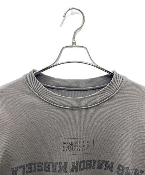 MM6 Maison Margiela（エムエムシックスメゾンマルジェラ）MM6 Maison Margiela (エムエムシックスメゾンマルジェラ) インサイドアウトデザインスウェット ブラウン サイズ:Lの古着・服飾アイテム