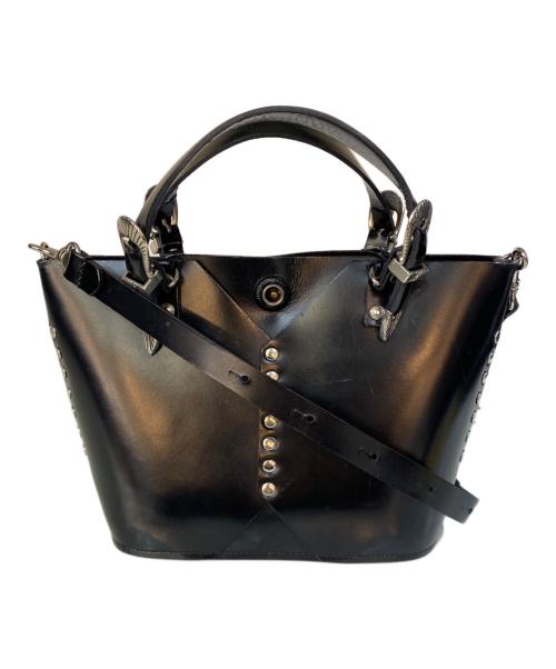 TOGA PULLA（トーガ プルラ）TOGA PULLA (トーガ プルラ) LEATHER TOTE BAG MINI ショルダーバッグ ブラックの古着・服飾アイテム