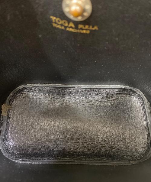 TOGA PULLA（トーガ プルラ）TOGA PULLA (トーガ プルラ) LEATHER TOTE BAG MINI ショルダーバッグ ブラックの古着・服飾アイテム