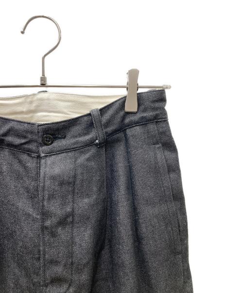 schuray（シュウレイ）Schuray (シュウレイ) Black Denim Trousers デニムトラウザー ブラック サイズ:1の古着・服飾アイテム