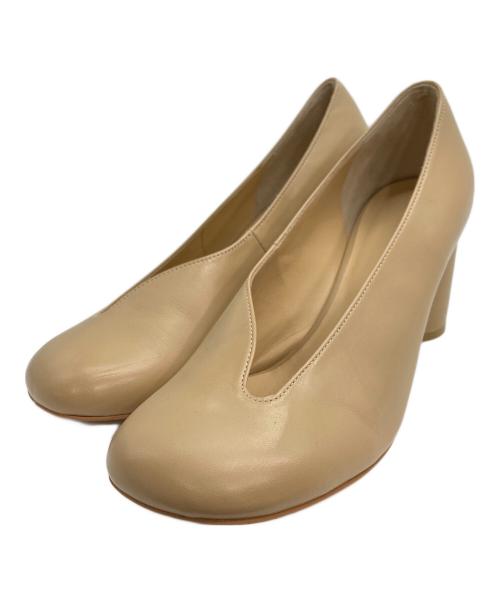 CLANE（クラネ）CLANE (クラネ) HEP ROUND CUT PUMPS  パンプス ベージュ サイズ:SIZE 38の古着・服飾アイテム