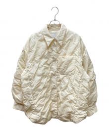 CLANE（クラネ）の古着「PADDED CRUMPLY SHIRT JACKET/シャツジャケット」｜アイボリー