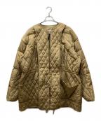 WILD THINGSワイルドシングス）の古着「キルルティングダウンコート」｜ベージュ