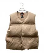 MARMOT×BEAMSマーモット×ビームス）の古着「Magnet Down Vest マグネットナイロンダウンベスト」｜ベージュ