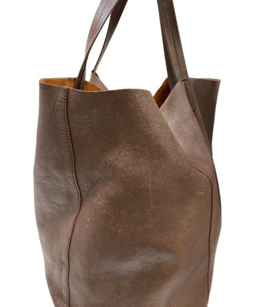 CELINE（セリーヌ）CELINE (セリーヌ) レザートートバッグ ブラウンの古着・服飾アイテム