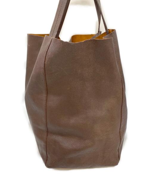 CELINE（セリーヌ）CELINE (セリーヌ) レザートートバッグ ブラウンの古着・服飾アイテム