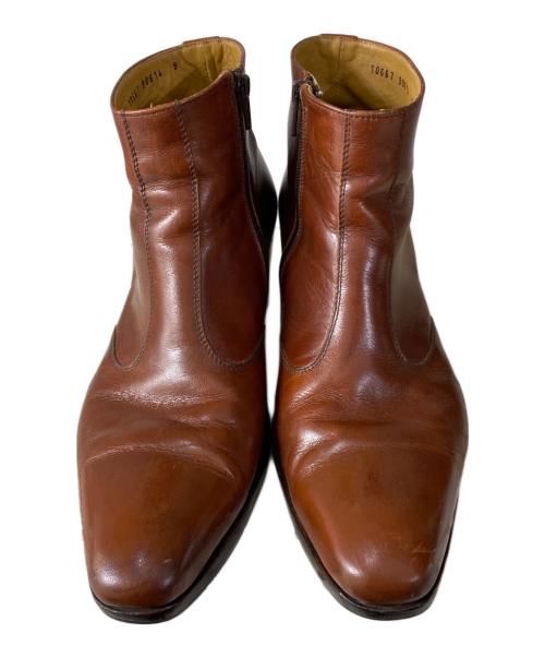 Simon Fournier（シモン フォーニエール）Simon Fournier (シモン フォーニエール) ヒールブーツ ブラウン サイズ:9の古着・服飾アイテム