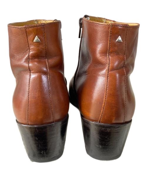 Simon Fournier（シモン フォーニエール）Simon Fournier (シモン フォーニエール) ヒールブーツ ブラウン サイズ:9の古着・服飾アイテム