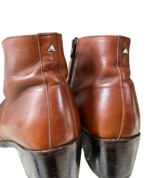 Simon Fournier（シモン フォーニエール）Simon Fournier (シモン フォーニエール) ヒールブーツ ブラウン サイズ:9の古着・服飾アイテム