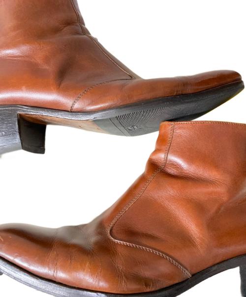Simon Fournier（シモン フォーニエール）Simon Fournier (シモン フォーニエール) ヒールブーツ ブラウン サイズ:9の古着・服飾アイテム