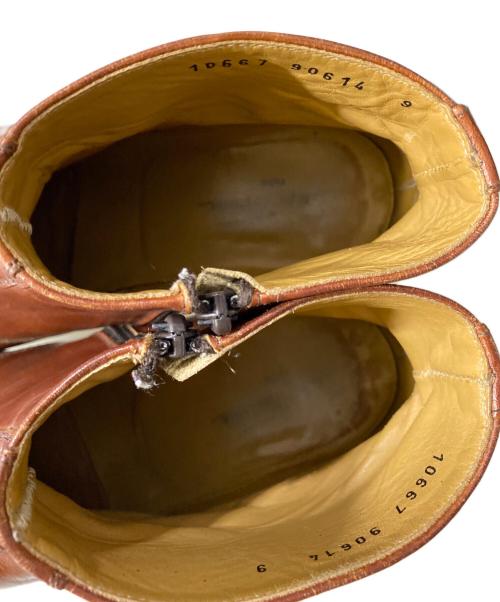 Simon Fournier（シモン フォーニエール）Simon Fournier (シモン フォーニエール) ヒールブーツ ブラウン サイズ:9の古着・服飾アイテム