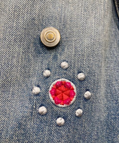 CIRCLE HERITAGE（サークルヘリテージ）Circle Heritage (サークルヘリテージ) Embroidery studs denim jacke デニムジャケット ブルー サイズ:Lの古着・服飾アイテム