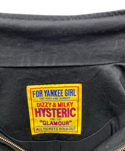 Hysteric Glamour（ヒステリックグラマー）Hysteric Glamour (ヒステリックグラマー) FLAME PATTERNアップリケ スタンドカラージャケット ブラック サイズ:Freeの古着・服飾アイテム