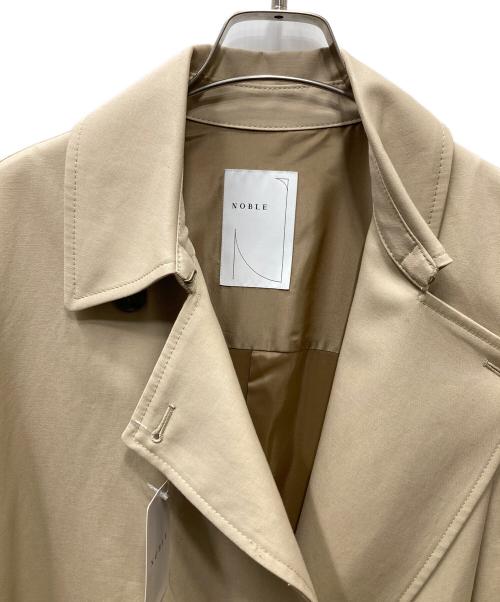 Noble（ノーブル）Noble (ノーブル) コットンダブルクロスロングコート ベージュ サイズ:38 未使用品の古着・服飾アイテム