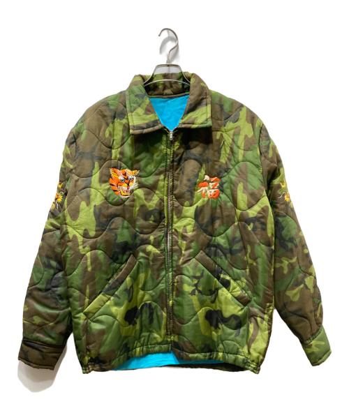 US ARMY（ユーエスアーミー）US ARMY (ユーエスアーミー) ベトナム キルティング スーベニア ジャケット グリーン サイズ:不明（タグなし）の古着・服飾アイテム