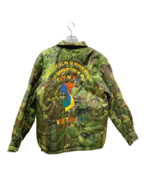 US ARMY（ユーエスアーミー）US ARMY (ユーエスアーミー) ベトナム キルティング スーベニア ジャケット グリーン サイズ:不明（タグなし）の古着・服飾アイテム