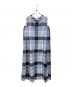 BLUE LABEL CRESTBRIDGE（ブルーレーベルクレストブリッジ）の古着「クレストブリッジチェックライトクロッシングツイルマキシドレス」｜ブルー