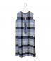 BLUE LABEL CRESTBRIDGE (ブルーレーベルクレストブリッジ) クレストブリッジチェックライトクロッシングツイルマキシドレス ブルー サイズ:40：15000円