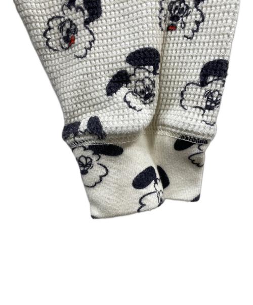 BoTT（ボット）BoTT (ボット) VERDY (ヴェルディ) Vick Thermal L/S Tee ベージュ×ブラック サイズ:Sの古着・服飾アイテム