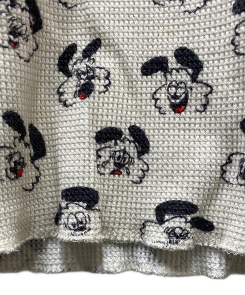 BoTT（ボット）BoTT (ボット) VERDY (ヴェルディ) Vick Thermal L/S Tee ベージュ×ブラック サイズ:Sの古着・服飾アイテム