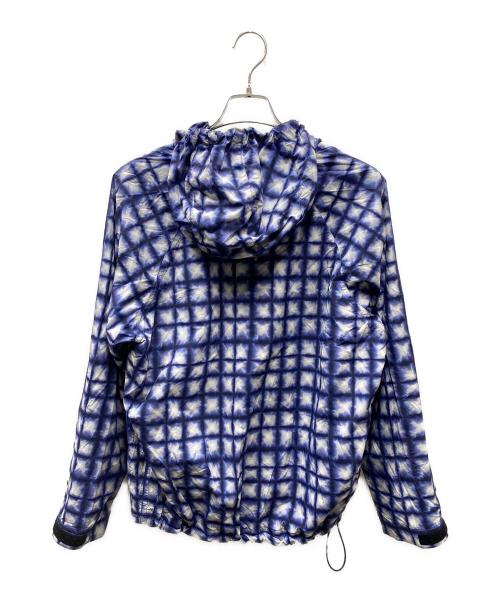 WOKE EDGE（ウォーク エッジ）WOKE EDGE (ウォーク エッジ) Tiedye Check Parka ブルー サイズ:Mの古着・服飾アイテム