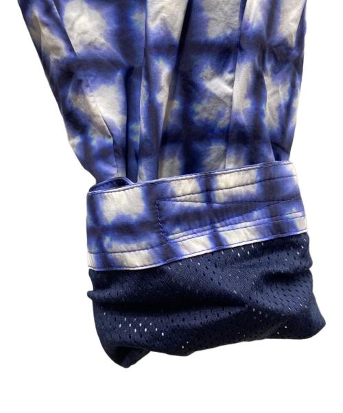 WOKE EDGE（ウォーク エッジ）WOKE EDGE (ウォーク エッジ) Tiedye Check Parka ブルー サイズ:Mの古着・服飾アイテム