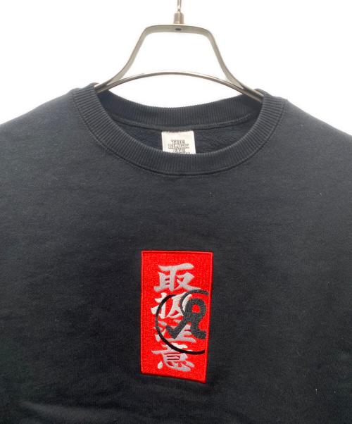 THE BLACK EYE PATCH（ブラックアイパッチ）THE BLACK EYE PATCH (ブラックアイパッチ) RICHARDSON HWC CREW SWEAT ブラック サイズ:Sの古着・服飾アイテム