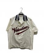 VALENTINOヴァレンティノ）の古着「Logo Short-Sleeve Shirt /ロゴ刺繍シャツ」｜ホワイト