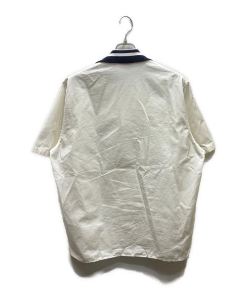VALENTINO（ヴァレンティノ）VALENTINO (ヴァレンティノ) Logo Short-Sleeve Shirt /ロゴ刺繍シャツ ホワイト サイズ:46の古着・服飾アイテム