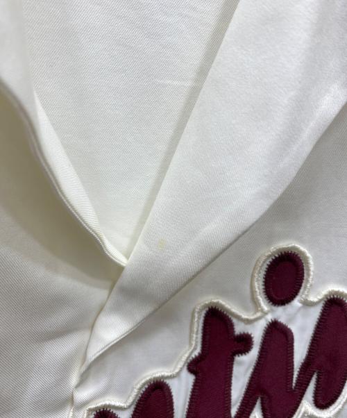 VALENTINO（ヴァレンティノ）VALENTINO (ヴァレンティノ) Logo Short-Sleeve Shirt /ロゴ刺繍シャツ ホワイト サイズ:46の古着・服飾アイテム