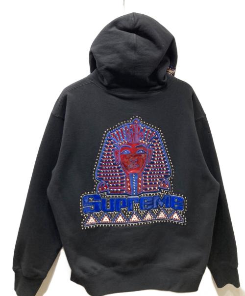 SUPREME（シュプリーム）SUPREME (シュプリーム) Pharaoh Studded Hooded Sweatshirt/プルオーバーパーカー ブラック サイズ:Lの古着・服飾アイテム