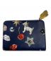 MARC JACOBS (マークジェイコブズ) TRINKET PRINTED UTILITY SNAPSHOT MINI COMPACT WALLET/2つ折り財布 ネイビー：19000円