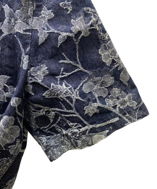 LOUIS VUITTON（ルイ ヴィトン）LOUIS VUITTON (ルイ ヴィトン) デニムジャガードショートスリーブシャツ インディゴ サイズ:Sの古着・服飾アイテム
