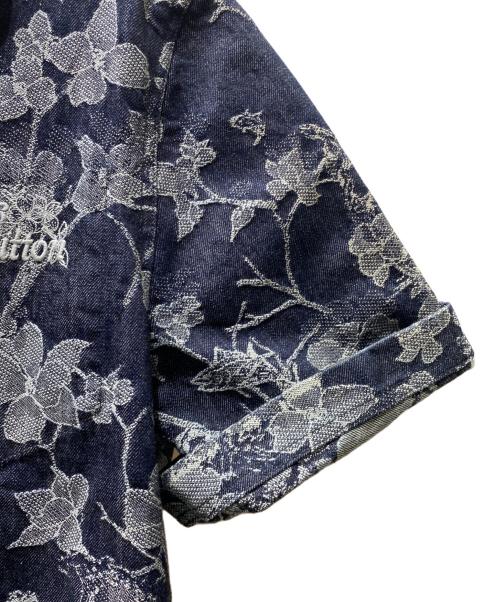 LOUIS VUITTON（ルイ ヴィトン）LOUIS VUITTON (ルイ ヴィトン) デニムジャガードショートスリーブシャツ インディゴ サイズ:Sの古着・服飾アイテム