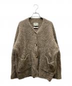 Lauren Manoogianローレン マヌージアン）の古着「RIB CARDIGAN/リブカーディガン」｜ベージュ