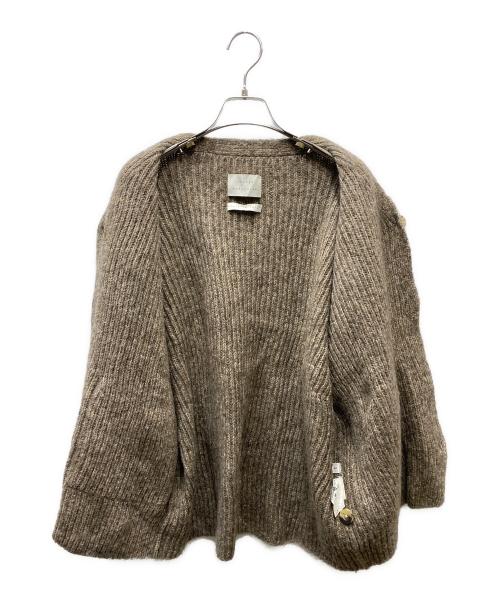 Lauren Manoogian（ローレン マヌージアン）Lauren Manoogian (ローレン マヌージアン) RIB CARDIGAN/リブカーディガン ベージュ サイズ:1の古着・服飾アイテム