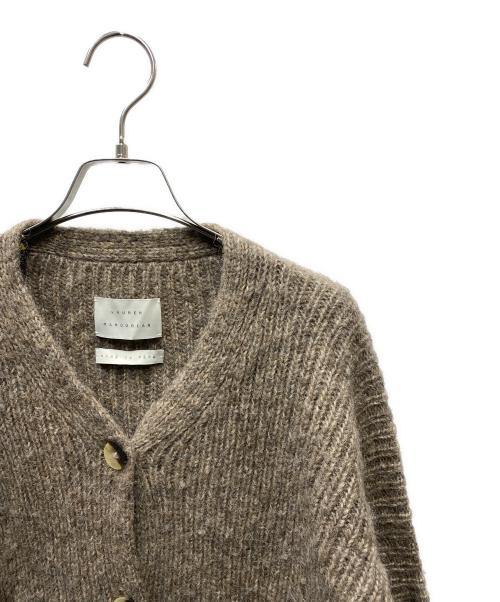 Lauren Manoogian（ローレン マヌージアン）Lauren Manoogian (ローレン マヌージアン) RIB CARDIGAN/リブカーディガン ベージュ サイズ:1の古着・服飾アイテム