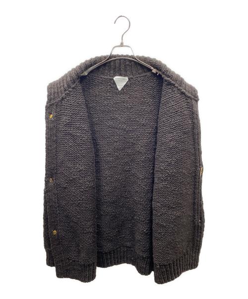 BOTTEGA VENETA（ボッテガベネタ）BOTTEGA VENETA (ボッテガベネタ) ローゲージニットカーディガン ブラック サイズ:Mの古着・服飾アイテム