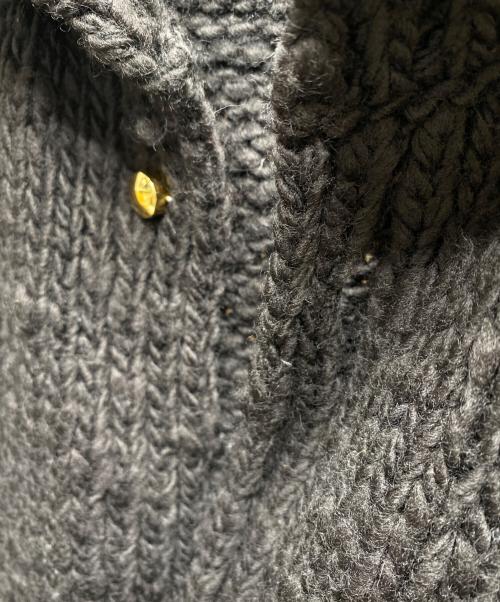 BOTTEGA VENETA（ボッテガベネタ）BOTTEGA VENETA (ボッテガベネタ) ローゲージニットカーディガン ブラック サイズ:Mの古着・服飾アイテム