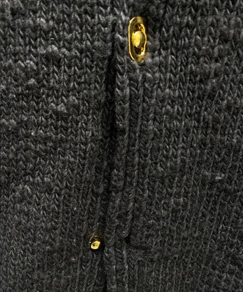 BOTTEGA VENETA（ボッテガベネタ）BOTTEGA VENETA (ボッテガベネタ) ローゲージニットカーディガン ブラック サイズ:Mの古着・服飾アイテム