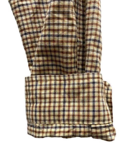 Unlikely（アンライクリー）Unlikely (アンライクリー) Unlikely Button Down Shirts チェックシャツ ベージュ サイズ:Mの古着・服飾アイテム