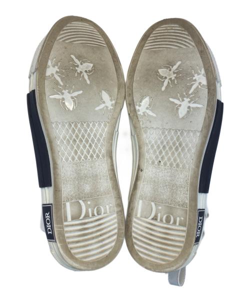 DIOR HOMME（ディオール オム）DIOR HOMME (ディオール オム) B23 オブリーク レースアップハイカットスニーカー ホワイト×ブラック サイズ:41の古着・服飾アイテム