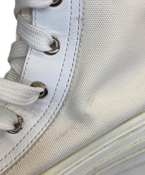 DIOR HOMME（ディオール オム）DIOR HOMME (ディオール オム) B23 オブリーク レースアップハイカットスニーカー ホワイト×ブラック サイズ:41の古着・服飾アイテム