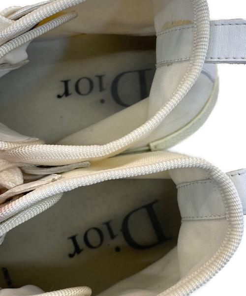 DIOR HOMME（ディオール オム）DIOR HOMME (ディオール オム) B23 オブリーク レースアップハイカットスニーカー ホワイト×ブラック サイズ:41の古着・服飾アイテム