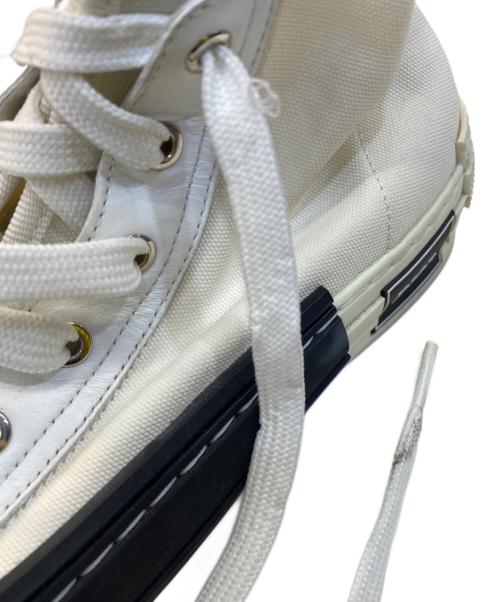 DIOR HOMME（ディオール オム）DIOR HOMME (ディオール オム) B23 オブリーク レースアップハイカットスニーカー ホワイト×ブラック サイズ:41の古着・服飾アイテム